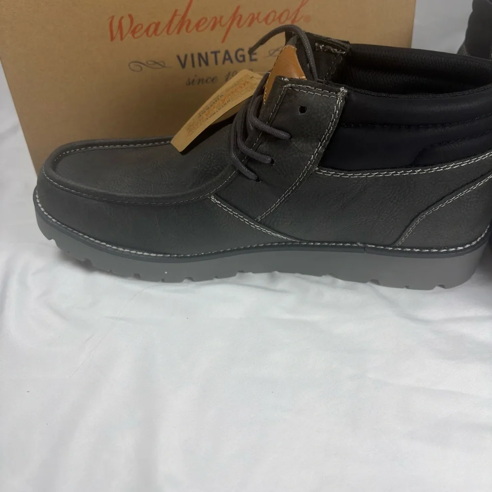 Weatherproof Vintage Chester‎ Men’s Boots Size 12M Grey New in Box